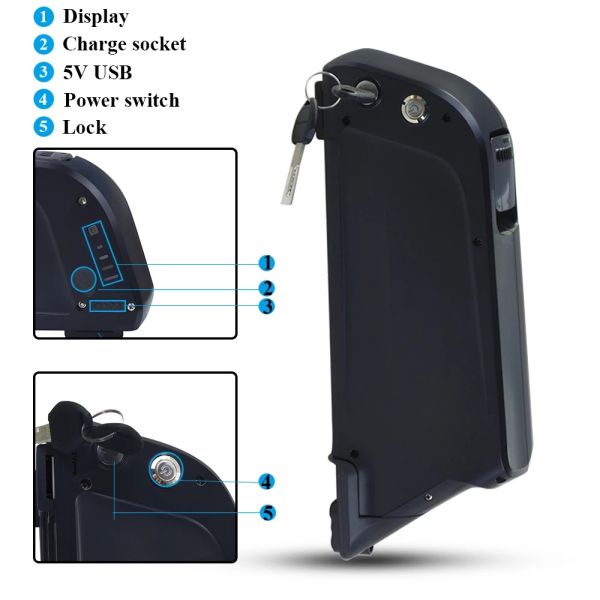 14ah Electric Bike Rechargeable Battery 64v 72v 80v 96v Lithium Ion Battery