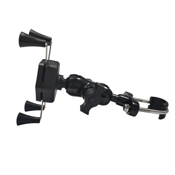 CE Waterproof X Claw Motorcycle Phone Mount 360d Rotable 0.45KG