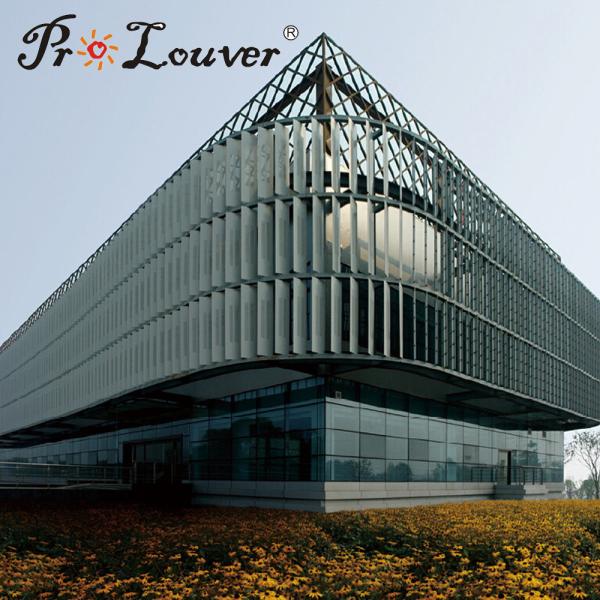Aluminum louver, exterior louver, aerowing louver blades for architecture facades