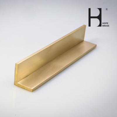 Marble Decoration Extruded Trim Brass L Profile UNS C10300