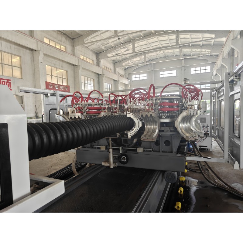 High Quality Double Wall Corrugated Pipe Extrusion Line Computerized Helical Gear Mechanism for Pipe Production Workflow