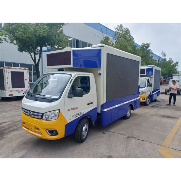 4x2 FOTON M1 6 шины светодиодный грузовик Рекламный грузовик цифровой рекламный щит
