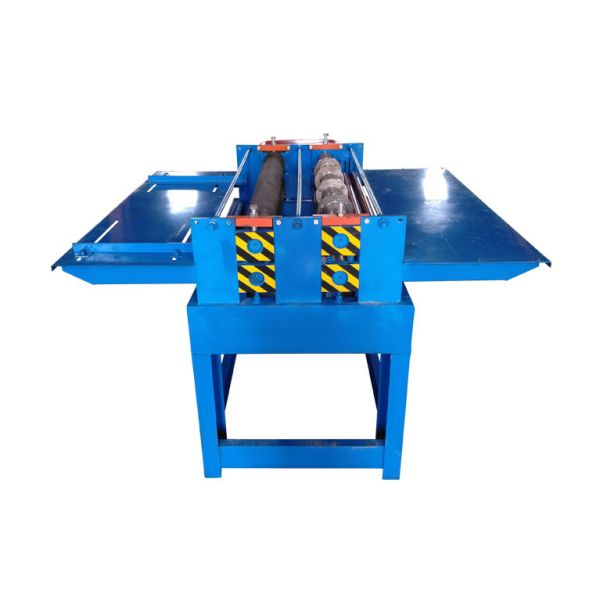 Steel Strip 4kw Sheet Metal Slitting Machine 0.6mm Plate PLC Control 380V