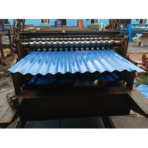 Bule Galvanized Roofing Steel Sheet Water Ripple Type 18-76-800mm