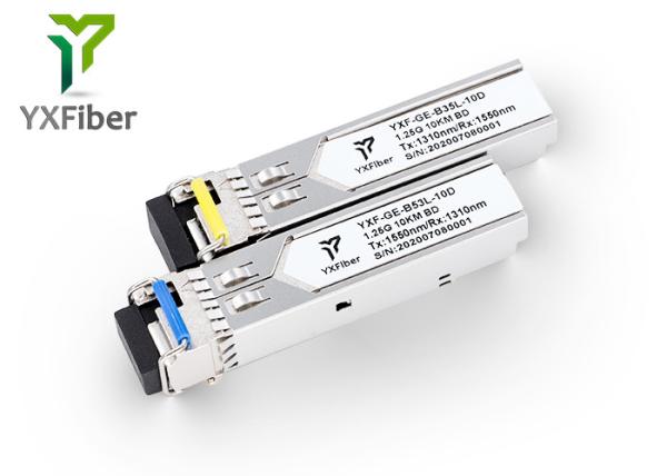 Módulo direcional do transceptor de SFP do Bi do WDM DDMI 1.25Gb do LC
