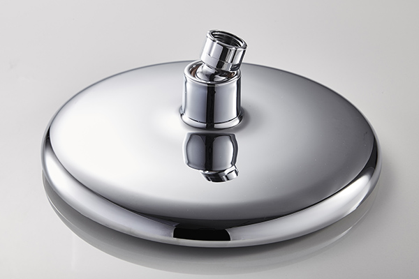 ROVATE Nickel Brushed Rain Shower Panel Round Shape For Indoor Shower Room