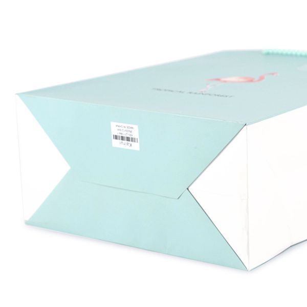 Custom Logo Kid Gift Branded Paper Bags Cute Animal Cartoon Printed