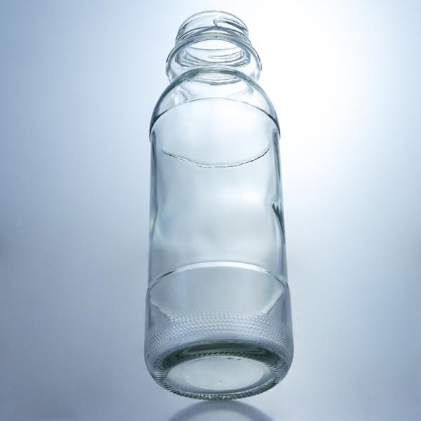 Customized Logo Clear Milk Bottle 320ml 500ml Glass Juice Coffee Bottle With Screw Lid