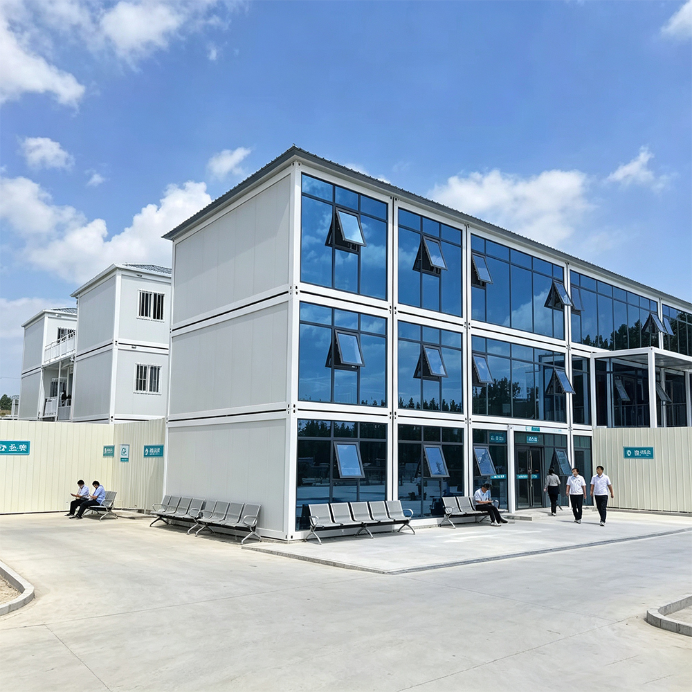 Fast Assembly Bolt Connected Prefab Box House Windproof Reusable Low Foundation Cost Efficient Modular Unit for Temporary Use