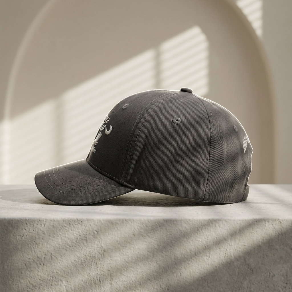 Corduroy Crown Embroidery Baseball Cap Ribbed Texture Custom Logo Stitching Detail Cap