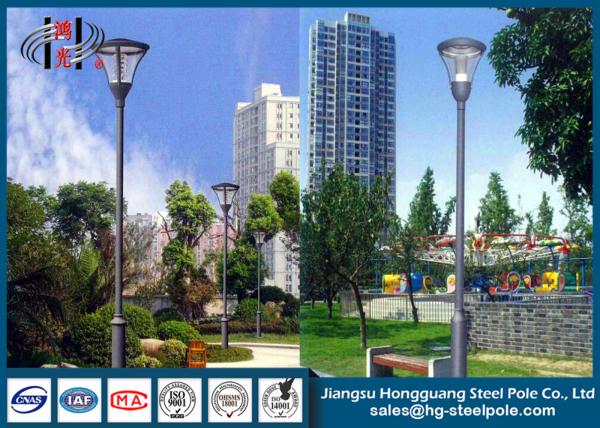 Hot Roll Steel Q235 Powder Coated RAL Outdoor Street Lamp Post 6 - 12m
