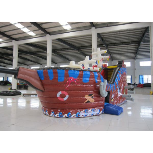 Дом скачки шлюпки пирата большой картины PVC огнестойкости пиратского корабля детей на открытом воздухе раздувной цифровой раздувной