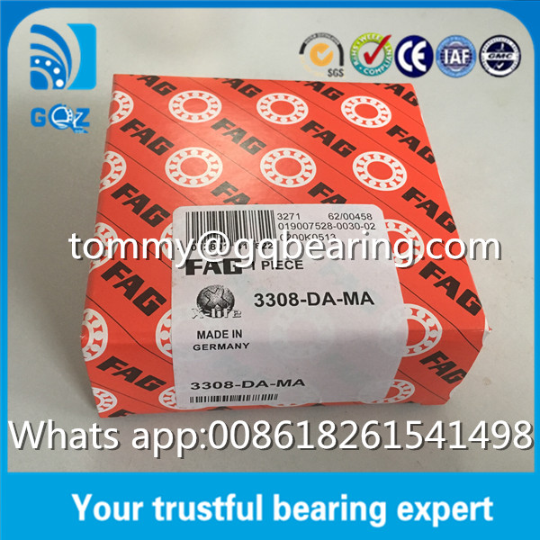 Brass Cage Split Inner Ring FAG 3308-DA-MA Double Row Angular Contact Ball Bearing