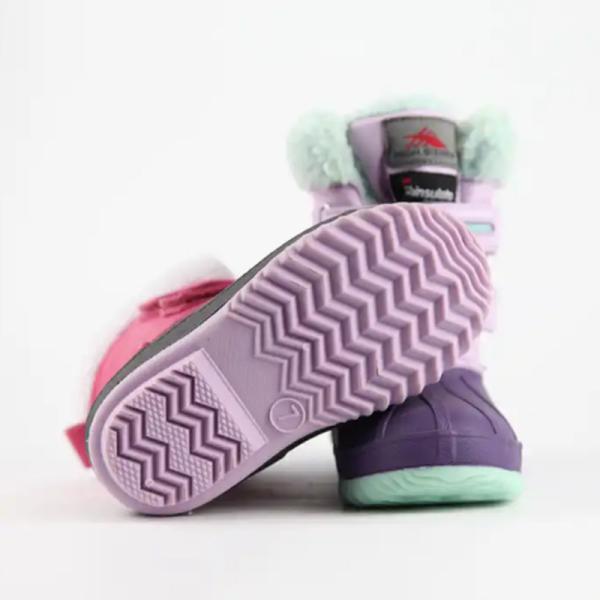 Young Girl Warm Winter Boots Mid-Tube Lightweight Waterproof