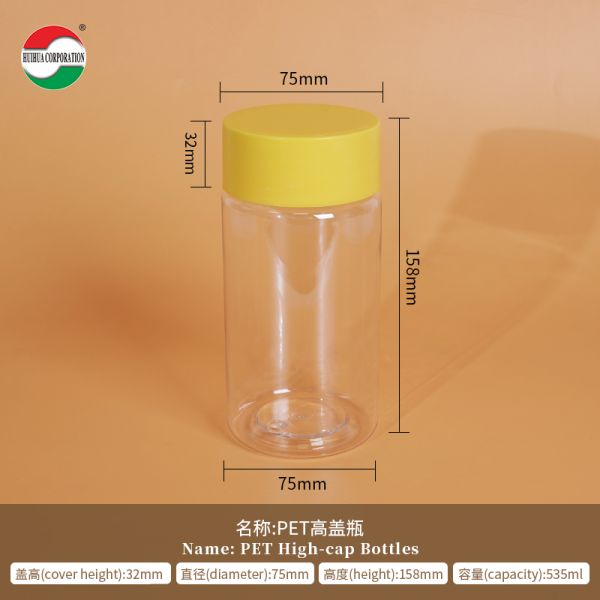 Food Grade PET Plastic Jars and Bottles with Lids High Quality Storage Containers for Candy Snacks Spices