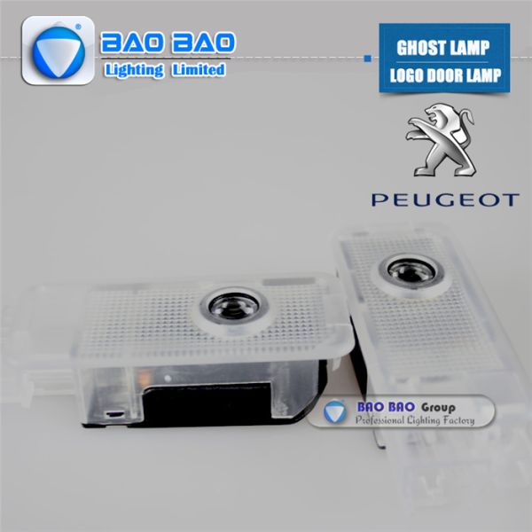 Peugeot-BB0414  Top Quality 2014 Newest LED LOGO LAMP Ghost Lamp