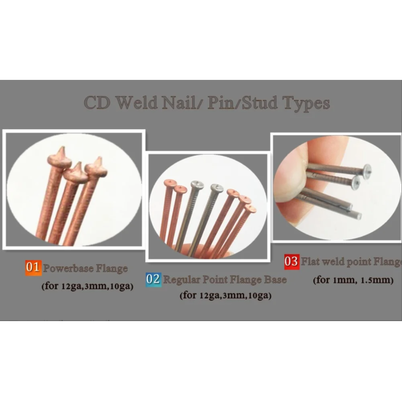 Low Carbon Steel 4mm Cd Weld Pins Copper Coated For Sheet Metal