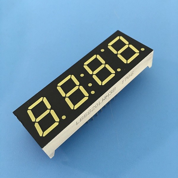 0.56 4 Digit LED Clock Display Common Cathode Ultra Bright White for Digital Clock Indicator