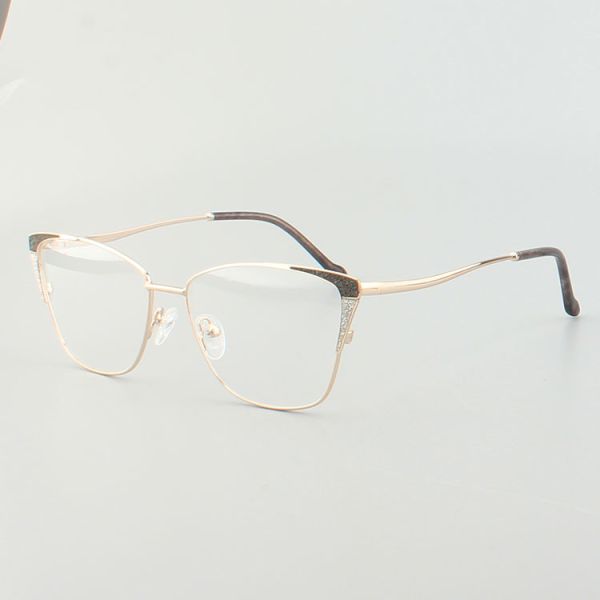 6 Colours Female Anti Blue Light Stainless Steel Eyewear