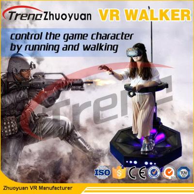 Arma do voo do combate que dispara na escada rolante do simulador da realidade virtual para o centro de compra