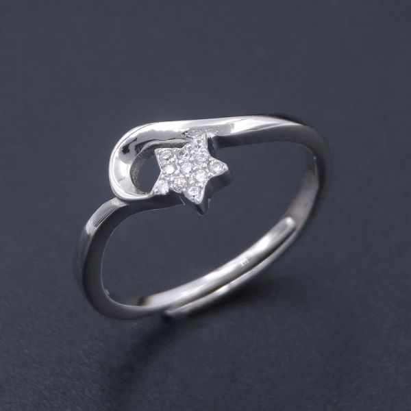 Imperial Crown Shape Silver Pearl Ring / 925 Freshwater Pearl Ring Silver Jewelry