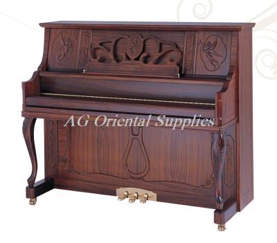 88-KEY New Acoustic wooden upright Piano With elegant carving zebrawood matt color AG-125Y1