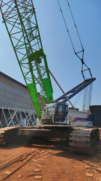 2021 Zoomlion Used Crawler Crane with Jib Length of 18m and Cummins Engine Main Boom 59m Counterweight 76t Running Time 6850h