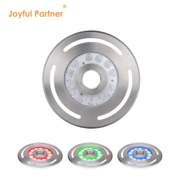 LED Fountain Light Dimmable LED RGB Temperd Glass DC12V24V 12x3W RGB3in1 For Garden Application
