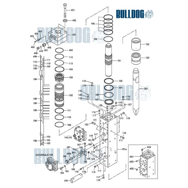 902408-920050 Fxj375 Hydraulic Hammer Parts complete seal kit 902408-920060 902408-920070
