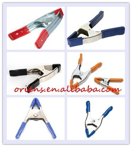 Heavy Duty Metal Spring Clamps 2 4 6 A-Shape with Rubber Tips for Woodworking & DIY Projects