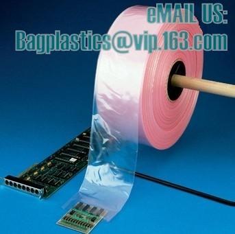 Red Clear Blue Pink Green 6 Mil Anti-Static Poly Tubing, Printed Poly Tubing, poly tubing