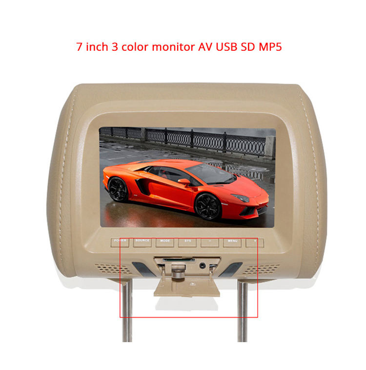 Дисплей экрана 800x480 RGB LCD заголовника OEM 12V для заднего сидения автомобиля