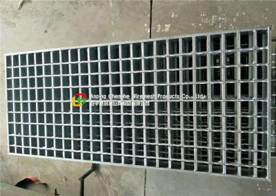 Swage Locked Heavy Duty Grating , Parking Lot Drainage Grates 6mm X 6mm Cross Bar