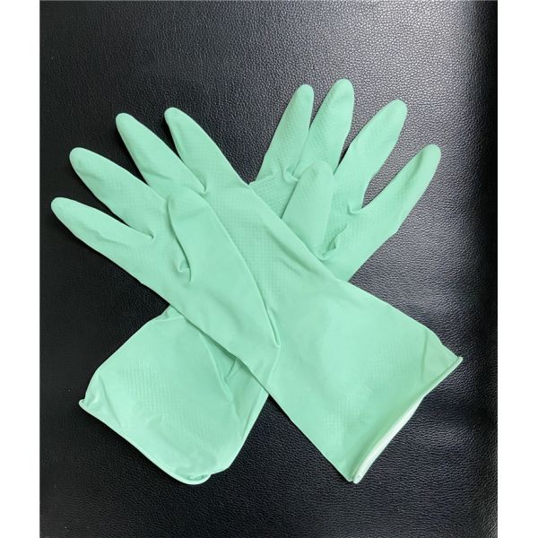 M 55g Spray Flocklined Dishwashing Gloves Latex Natural Rubber