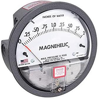 Dwyer Series 2000 All Stainless Steel Digital Magnehelic Gauge (0–2 kPa)