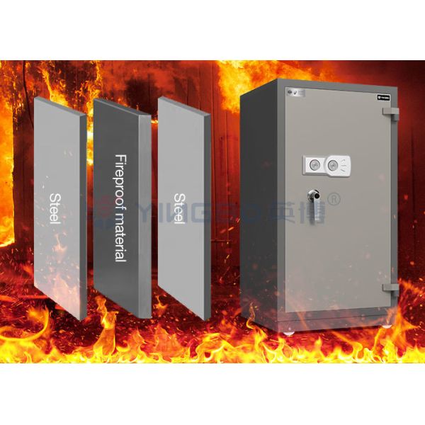 Fire Rating 30-120mins Fire Resistant Safe Box For Documents Money Jewelry H1080mm