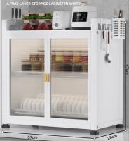 Dust Proof And Insect Proof Kitchen Storage Units Bowl Rack With Cover freestanding