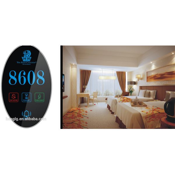 DND переключатель стеклянный панель дверь колокол гостиничный дверной замок аксессуары