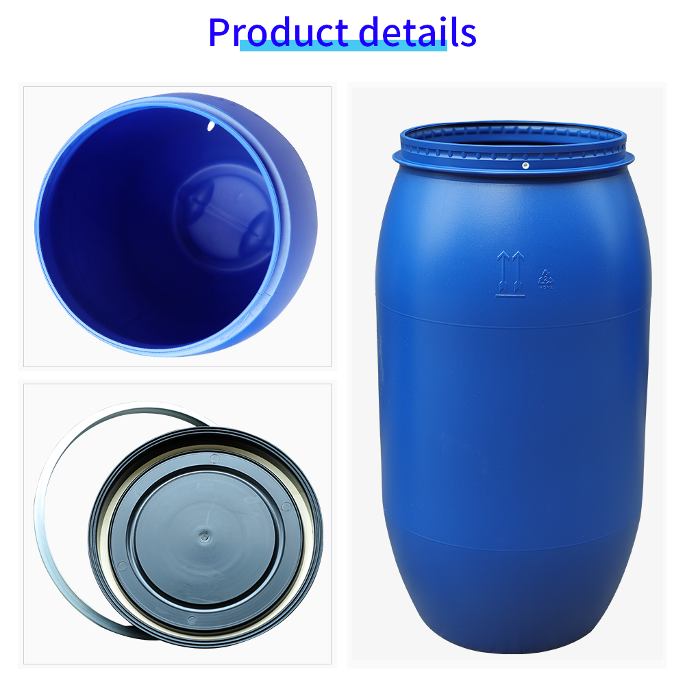Strong Sealing HDPE PP Metal Plastic Chemical Containers 150L Plastic Barrel