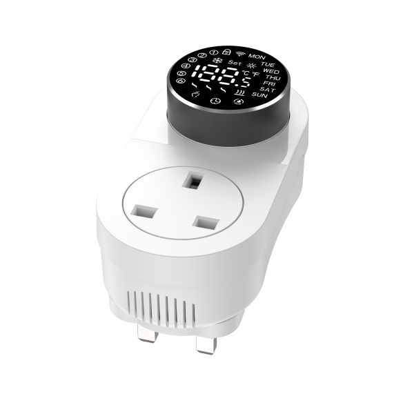 SIXWGH Smart Wi-Fi for Plug-in Thermostat 16A LED Screen APP/Voice Remote Control Heating Cooling NTC Sensor Home Aquarium