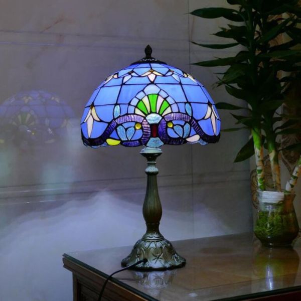 30cm Table Lamp E27 Baroque Bedroom bedside light(WH-TTB-61)