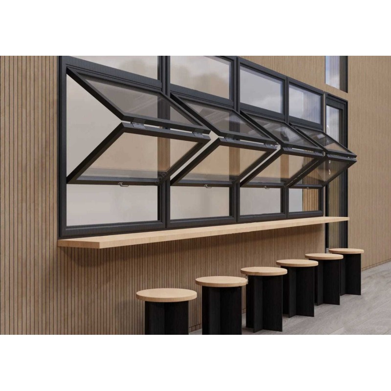 Premium Aluminum Folding Window Double Glazed / Thermal Insulated Aluminum