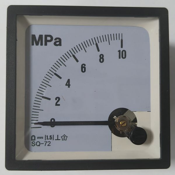 Analog Pressure Gauge Model SQ-72 Power Meter 0-100V Measuring Voltage Range 72x72mm