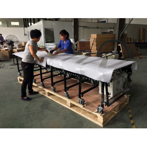 Flexible Motorized Stainless Steel Roller Conveyor,Flexible Roller Conveyor