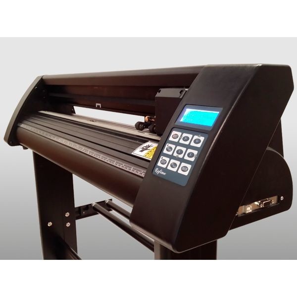 630mm Black Sign Cutter Plotter Aluminum Roller Sticker Cutting Machine With Step Motor