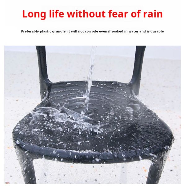 Contemporary Balcony Dining Set Metal Table And Stackable Chairs For Outdoor Leisure