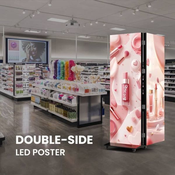 HD Durable Foldable LED Screen Poster Portable Advertising Player Viedo Wall Panels P1.25 P1.538 P1.86 P2 P2.5 P3