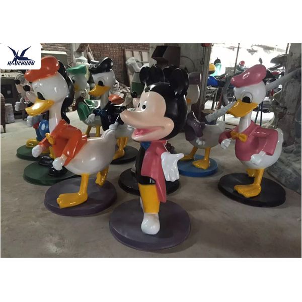 Outdoor 1.6 Meters High Fiberglass Cartoon Statues For City Square Decoration