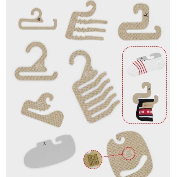 Recycled Cardboard J Hook | Custom Wholesale Retail Garment Display Hook