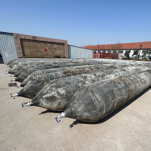 Bateau en caoutchouc d'airbag de bateau lançant des sacs de levage pneumatiques